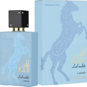 Lattafa Lail Maleki Moroccan Blue EDP Unisex 3.4 Fl Oz