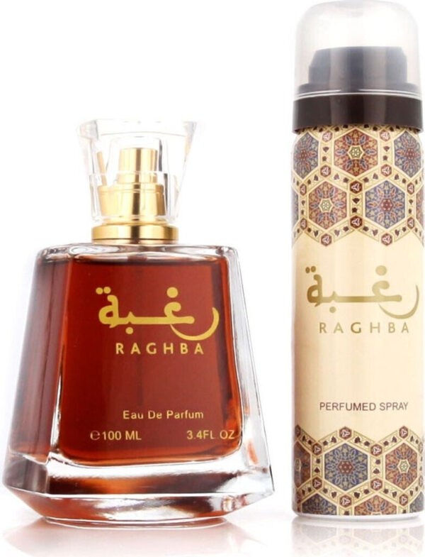 Lattafa Raghba For Man Eau De Parfum Spray 100ml + Deodorant Spray 50m